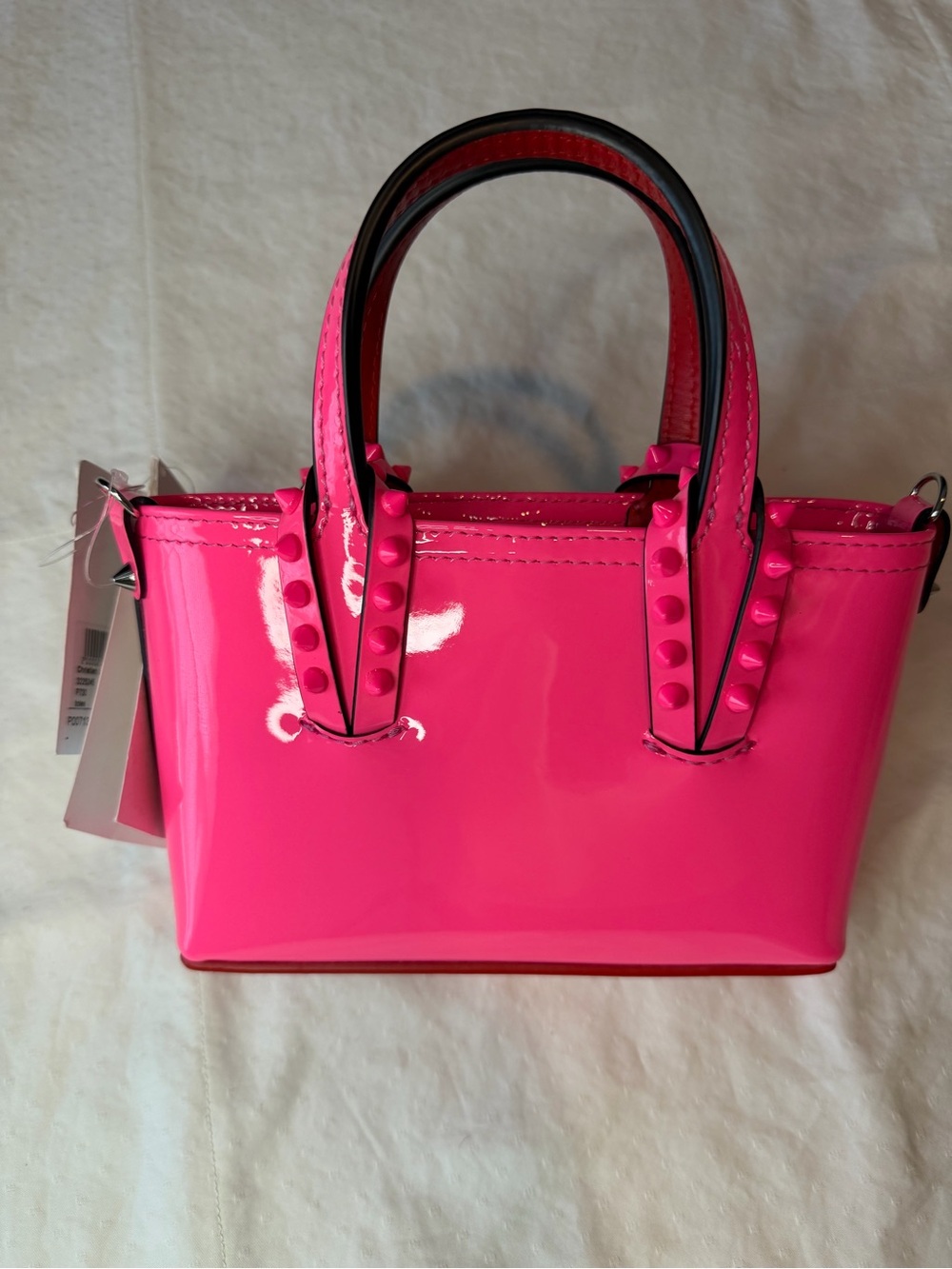Christian Louboutin Nano Cabata Patent Tote - Picture 2 of 13